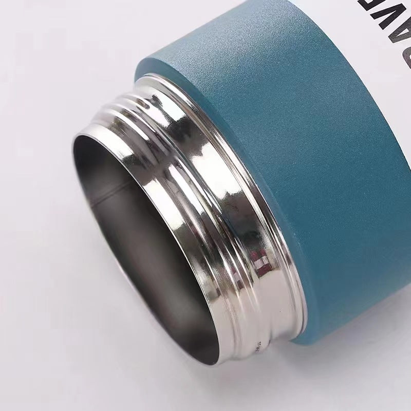 304 Stainless Steel Japanese Style Simple Portable Handheld Lid Insulated Cup Handy Gift