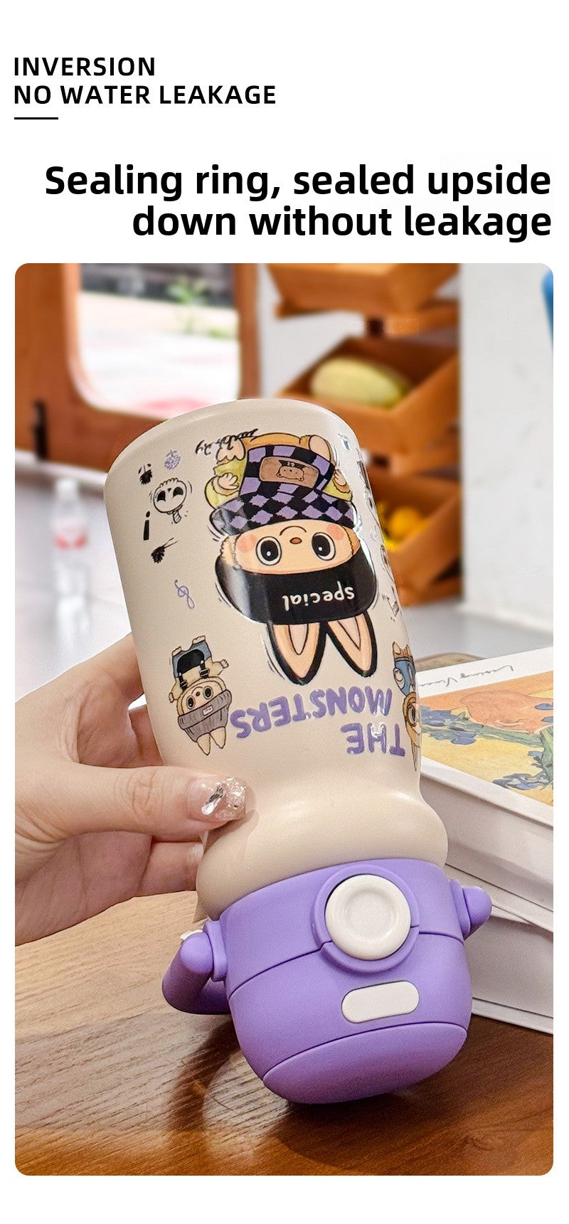 Cartoon Children's Insulated Cup 316 Stainless Steel Double Drinking Cute Portable Tote Bottle