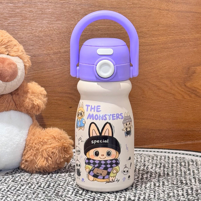 Cartoon Children's Insulated Cup 316 Stainless Steel Double Drinking Cute Portable Tote Bottle