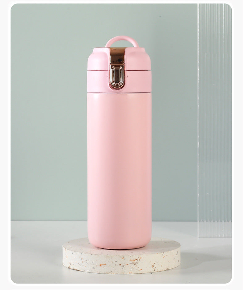 Temperature Display Stainless Steel Double Wall Insulated Cup Engraved Water Cup