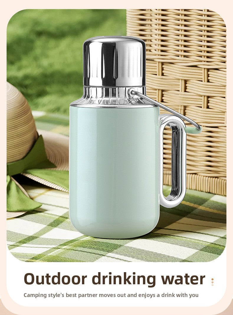 Large Capacity Insulated Tea Pot with Handle Portable Thermal Kettle