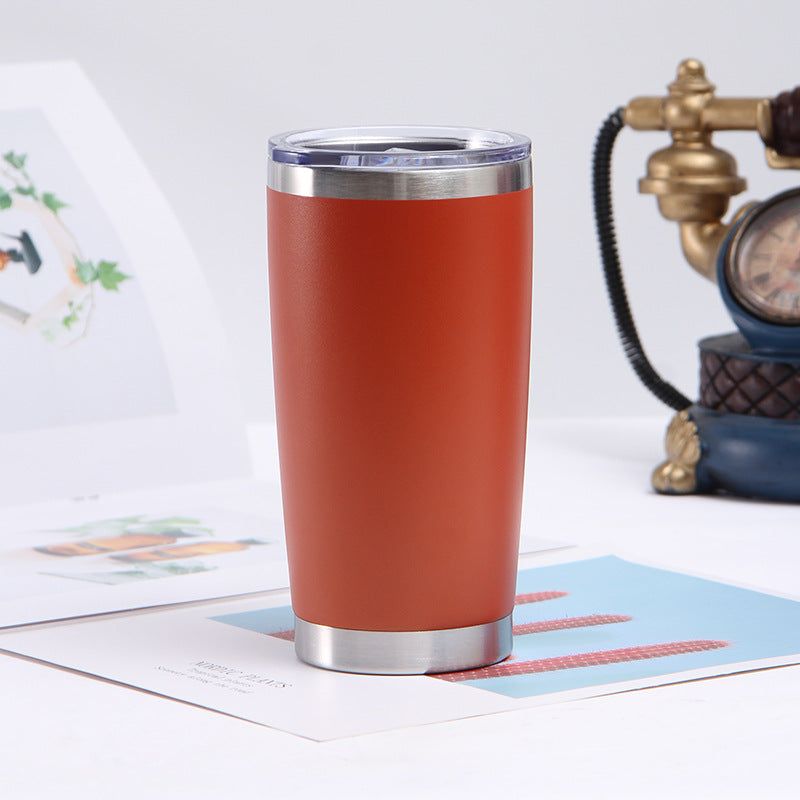 20oz Stainless Steel Car Cup Double-layer Vacuum Car Portable Insulation Cold Beer Cup