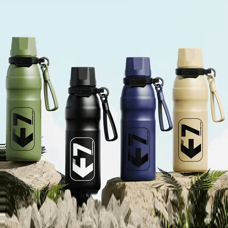316L Stainless Steel Outdoor Portable Sports Straw Portable Kettle