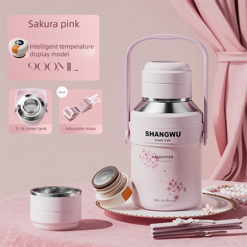 Large Capacity Insulated 316 Stainless Steel Sakura Water Cup