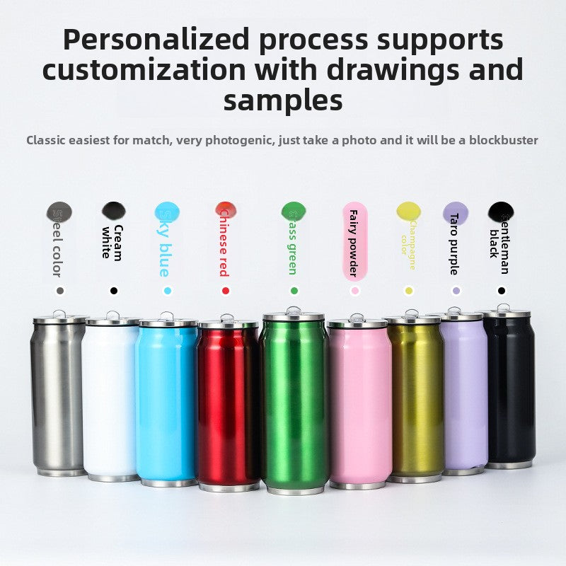 Can Vacuum Insulated Cup Simple Coke Straw Cup