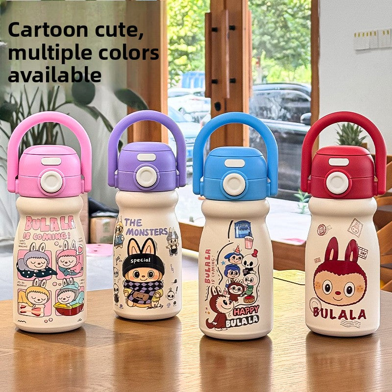 Cartoon Children's Insulated Cup 316 Stainless Steel Double Drinking Cute Portable Tote Bottle