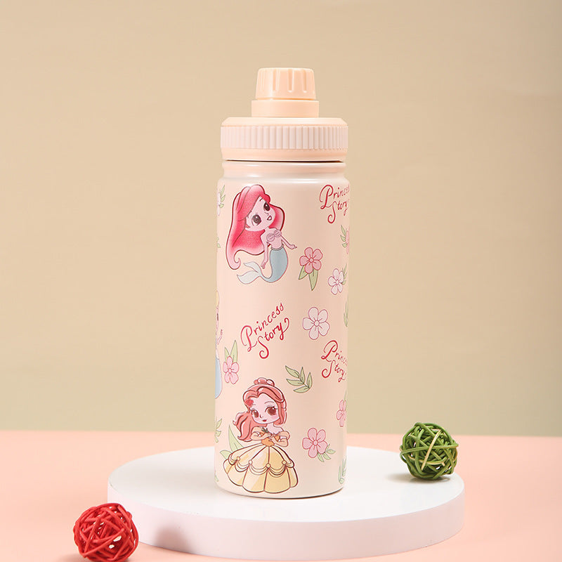 Cartoon Winnie the Pooh Strawberry Bear Stainless Steel Thermos Cup Large Capacity Sports Water Cup