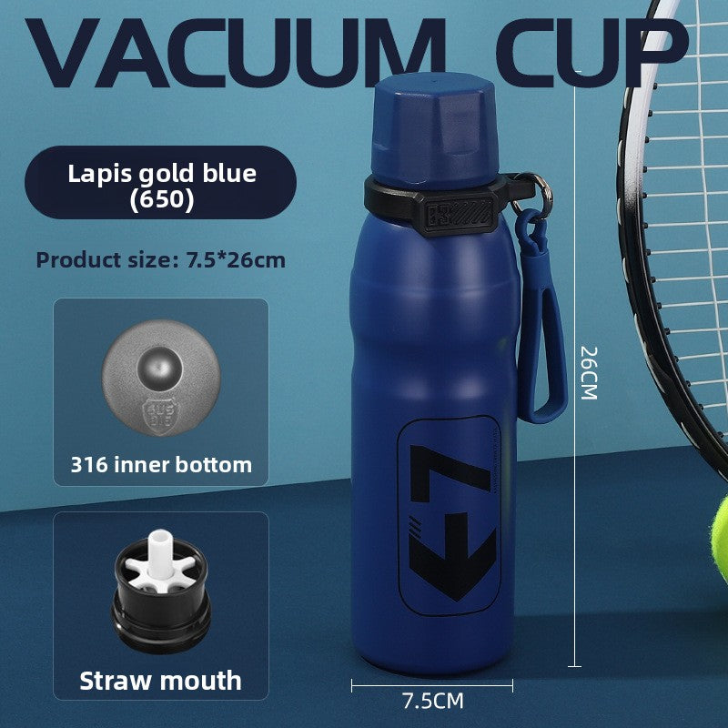 316L Stainless Steel Outdoor Portable Sports Straw Portable Kettle