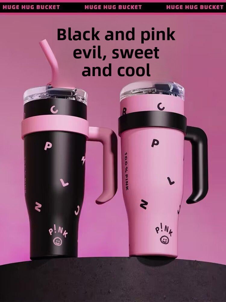304 Stainless Steel Insulated Cup High Aesthetic 40oz Car Straw Cup