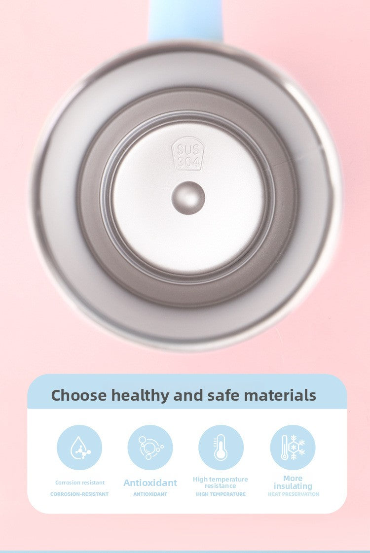 Cute Fashionable Stainless Steel Insulated Cup with Portable Handle