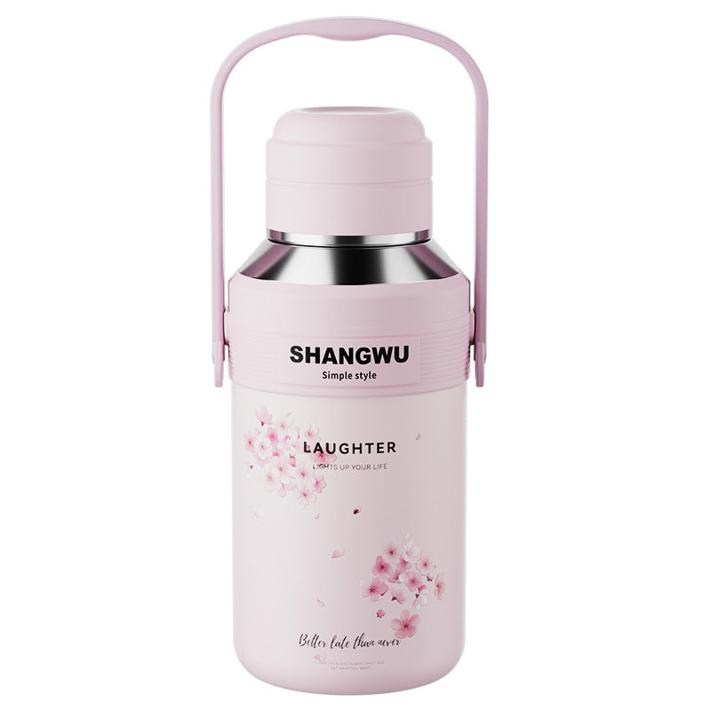 Large Capacity Insulated 316 Stainless Steel Sakura Water Cup