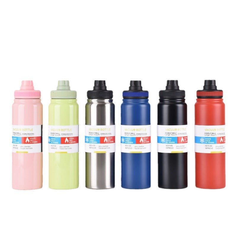 304 Stainless Steel Insulated Cup Large Capacity Sports Water Bottle Outdoor Portable Handheld