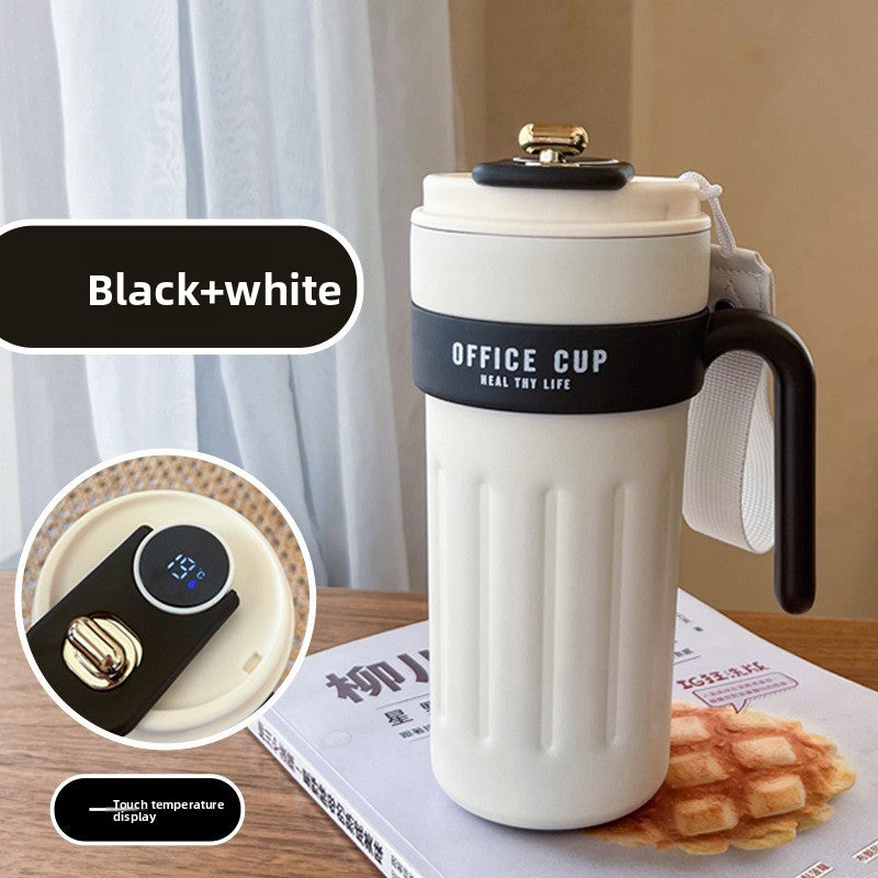 Smart Temperature Display Handle Coffee Cup 316 Insulated Cup Portable Travel Car Cup