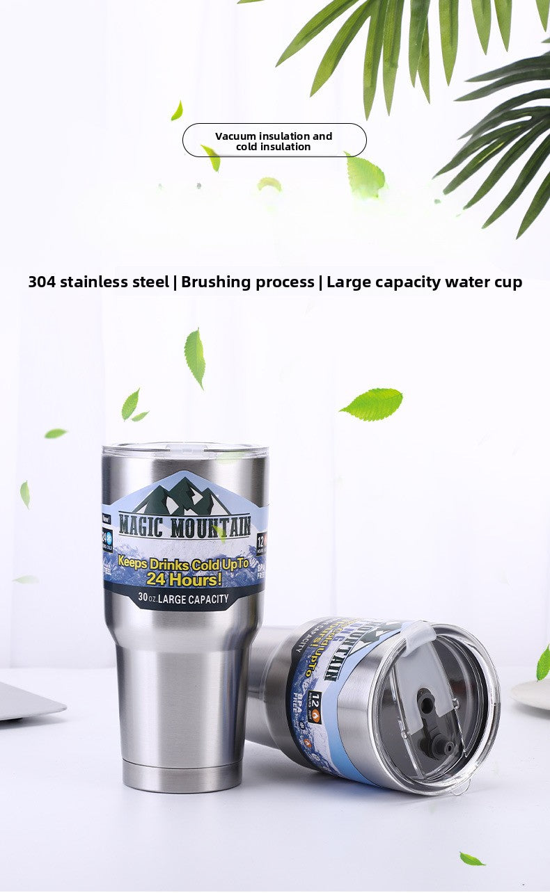 304 Stainless Steel Insulated Portable Straw Beer Cup