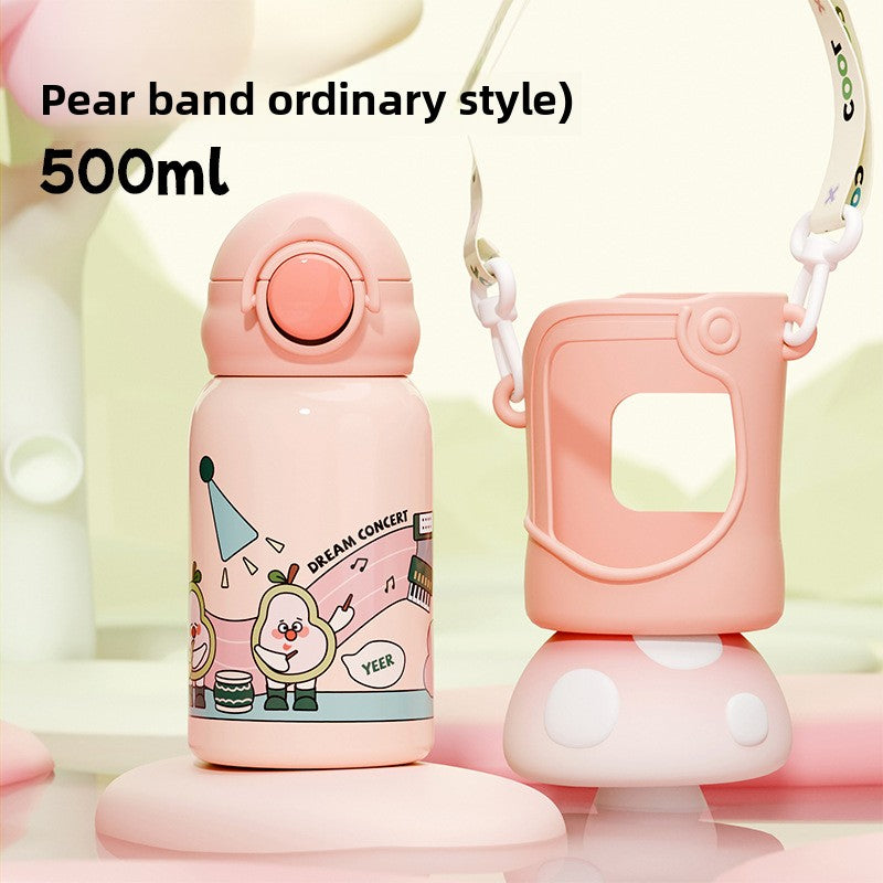 Smart Children's Student 316 Stainless Steel Insulated Cup with Straw Portable Water Bottle