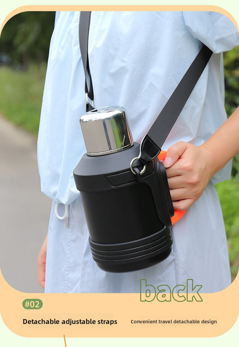 316 Stainless Steel Insulated Kettle Large Capacity Outdoor Portable Water Bottle