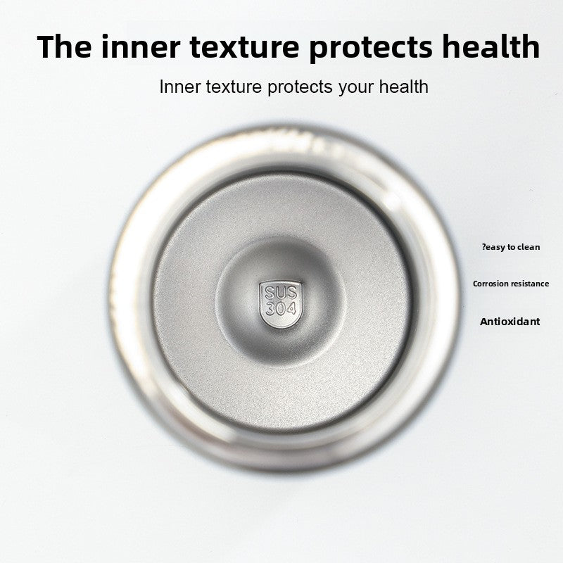 304 Stainless Steel Insulated Cup Outdoor Sports Water Bottle Fashionable Simple Bounce Cup