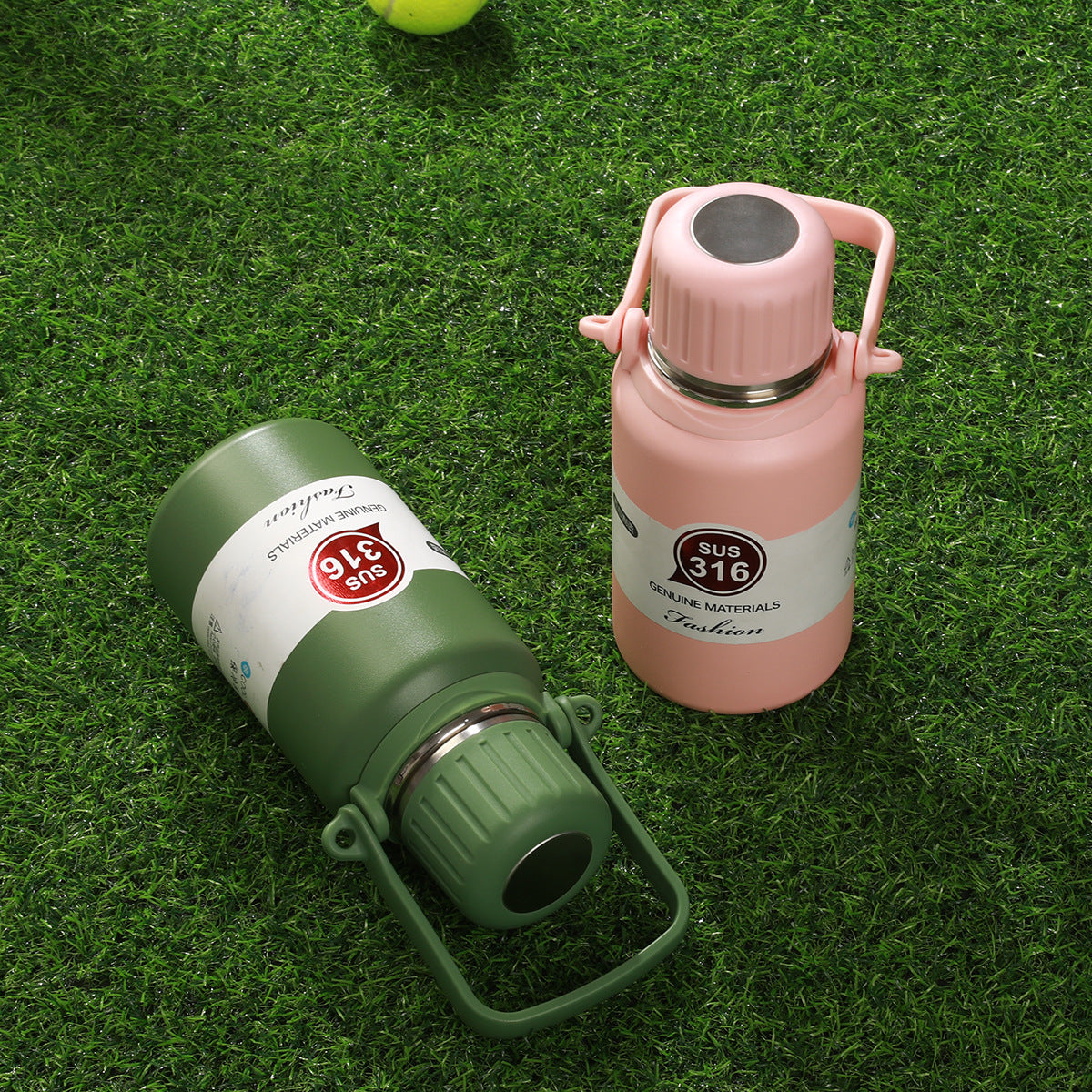 316 Stainless Steel Insulated Portable Temperature Display Handheld Kettle