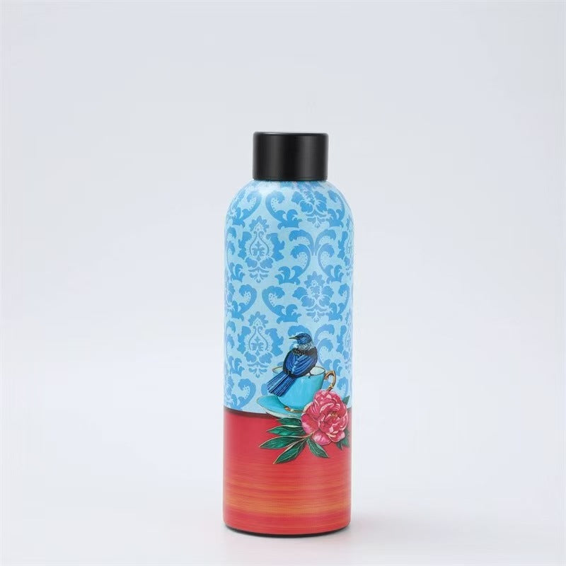 304 Stainless Steel Rubber Paint Small Mouth Bottle Thermos Cup Solid Color Minimalist