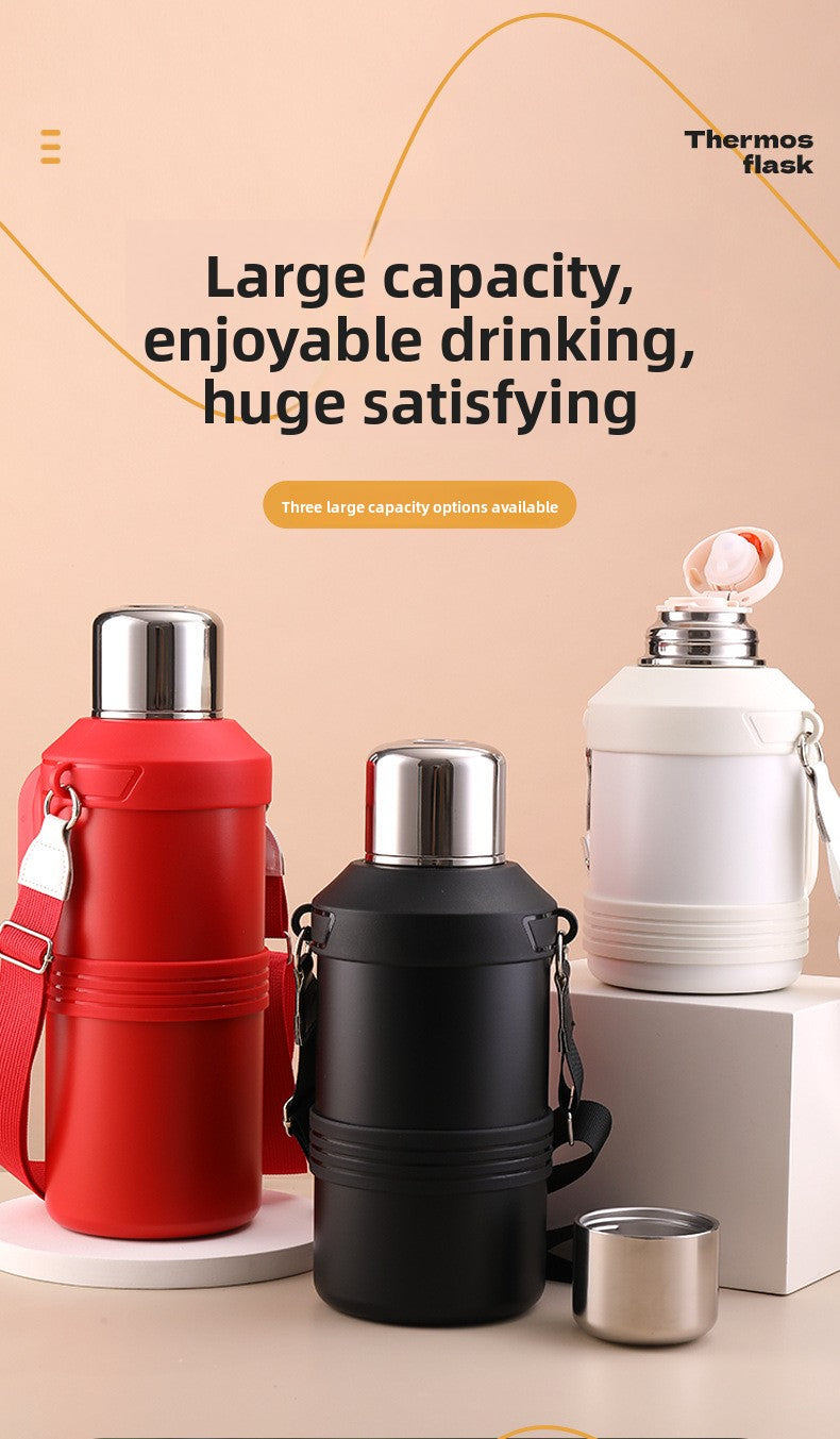 316 Stainless Steel Insulated Kettle Large Capacity Outdoor Portable Water Bottle