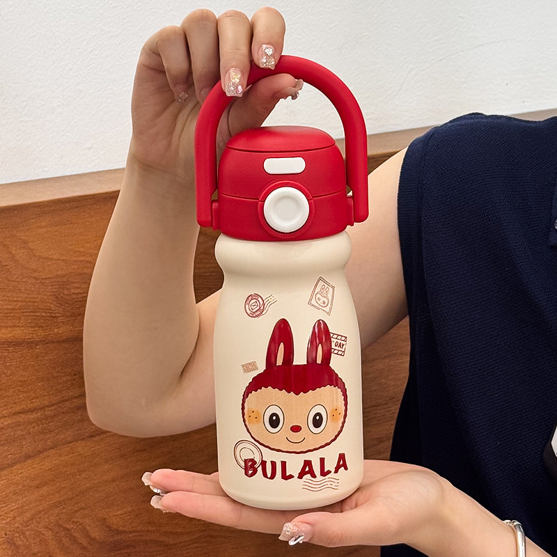 Cartoon Children's Insulated Cup 316 Stainless Steel Double Drinking Cute Portable Tote Bottle