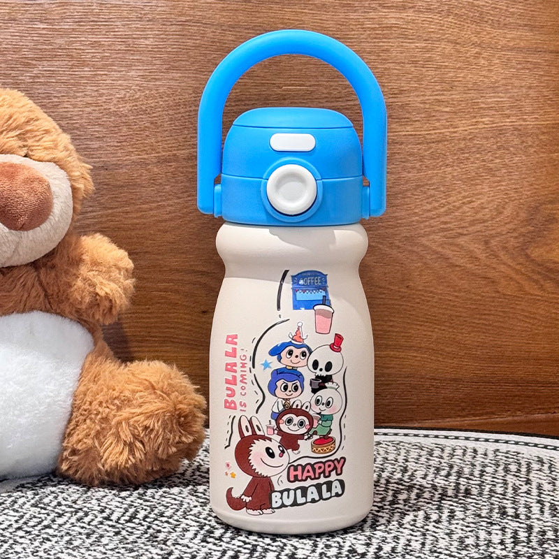 Cartoon Children's Insulated Cup 316 Stainless Steel Double Drinking Cute Portable Tote Bottle