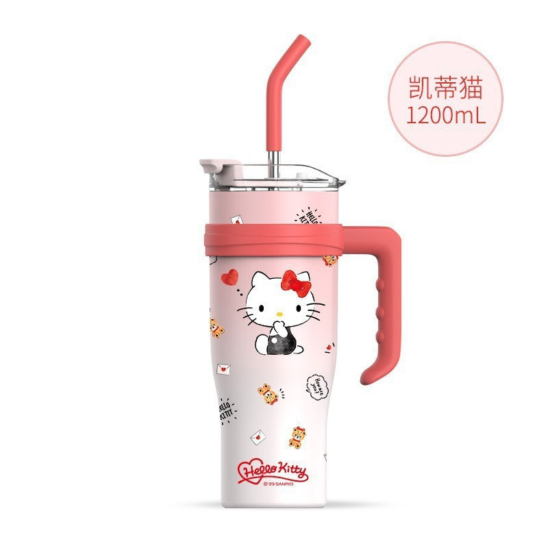 304 Stainless Steel Giant Sanrio Insulated Cup Large Capacity Handle Water Cup