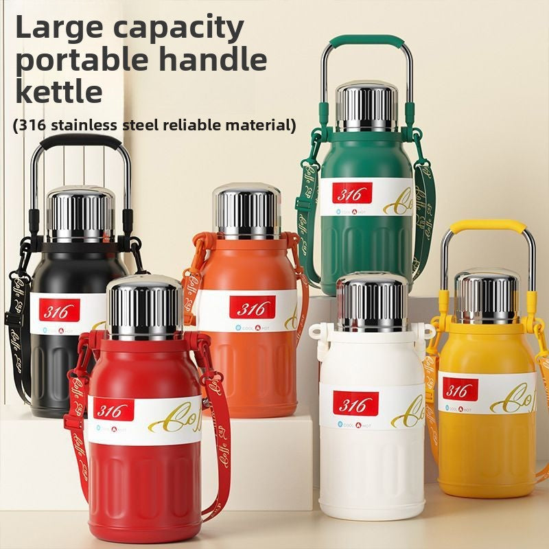 316 large capacity stainless steel thermos cup