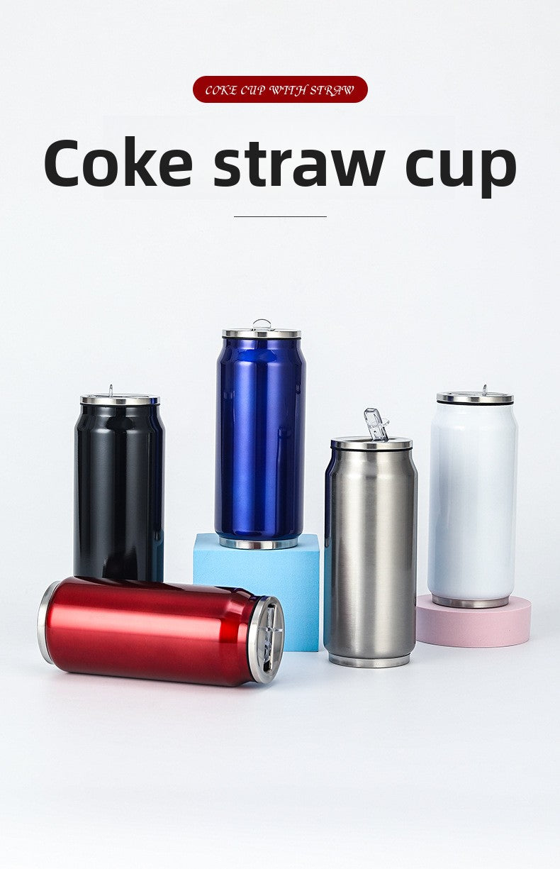 Can Vacuum Insulated Cup Simple Coke Straw Cup