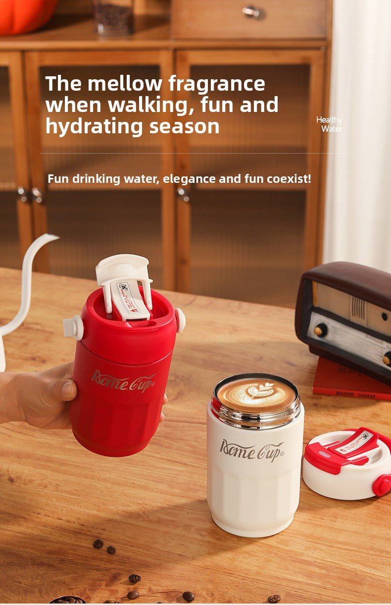 316 Stainless Steel Insulated Cup Portable Folding Handheld Coffee Cup