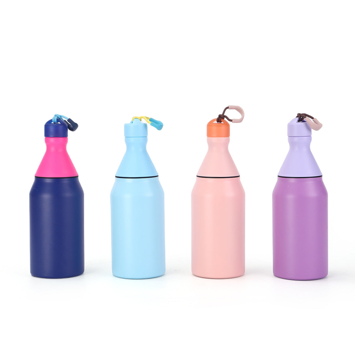 Fashion Small Mouth Bottle Simple Detachable 304 Stainless Steel Insulated Cup Portable with Strap