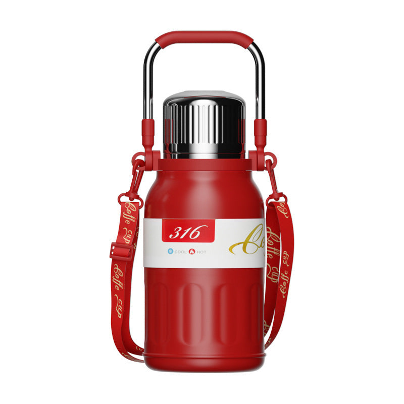 316 large capacity stainless steel thermos cup