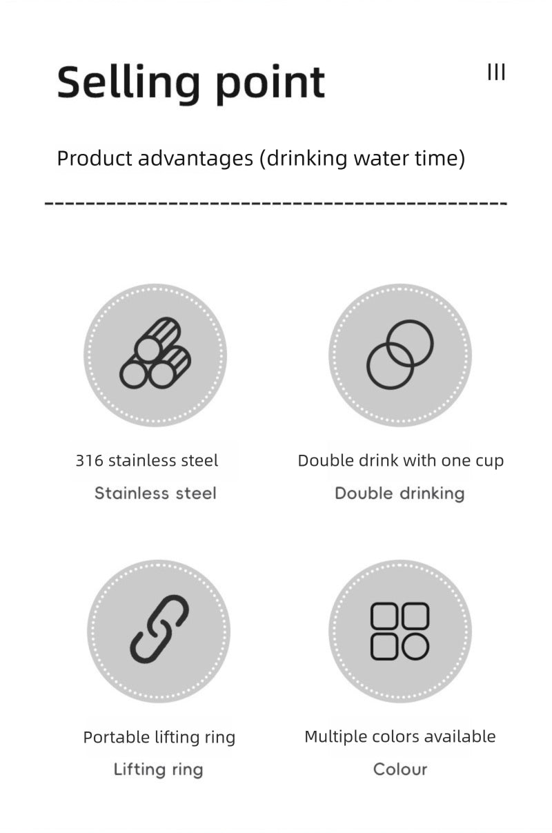 316 Stainless Steel Insulated Portable Car Bounce Cup