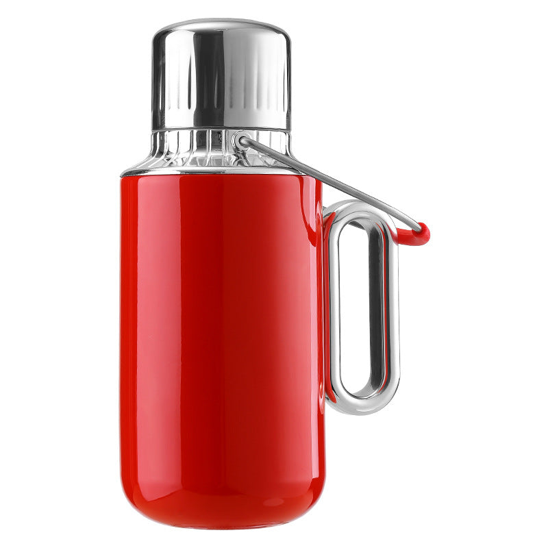 Large Capacity Insulated Tea Pot with Handle Portable Thermal Kettle