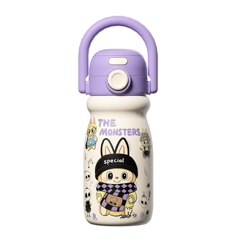 Cartoon Children's Insulated Cup 316 Stainless Steel Double Drinking Cute Portable Tote Bottle