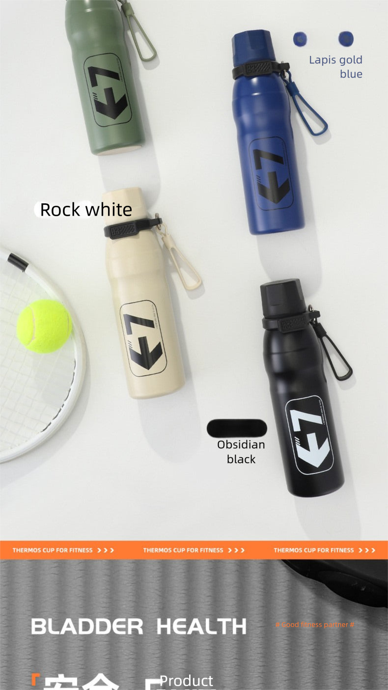 316L Stainless Steel Outdoor Portable Sports Straw Portable Kettle