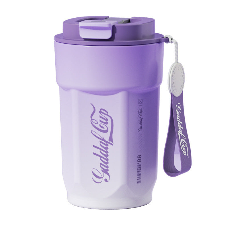 Simple 304 Stainless Steel Insulated Cup with Intelligent Temperature Measurement for Outdoor Sports and Portability