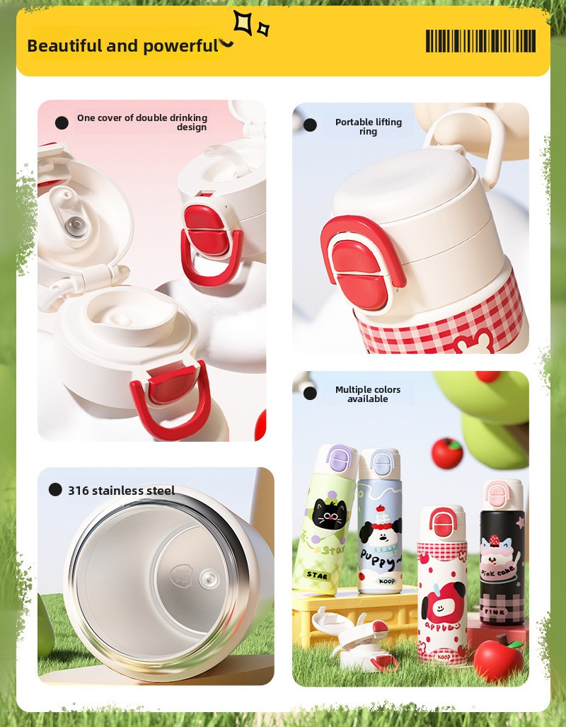 316 Stainless Steel Portable Insulated Thermos Bottle