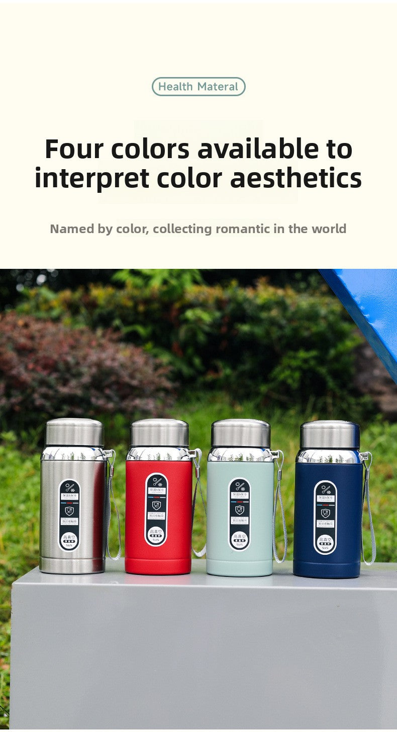 316 Stainless Steel Tea Water Separation Insulation Outdoor Portable Sports Water Bottle