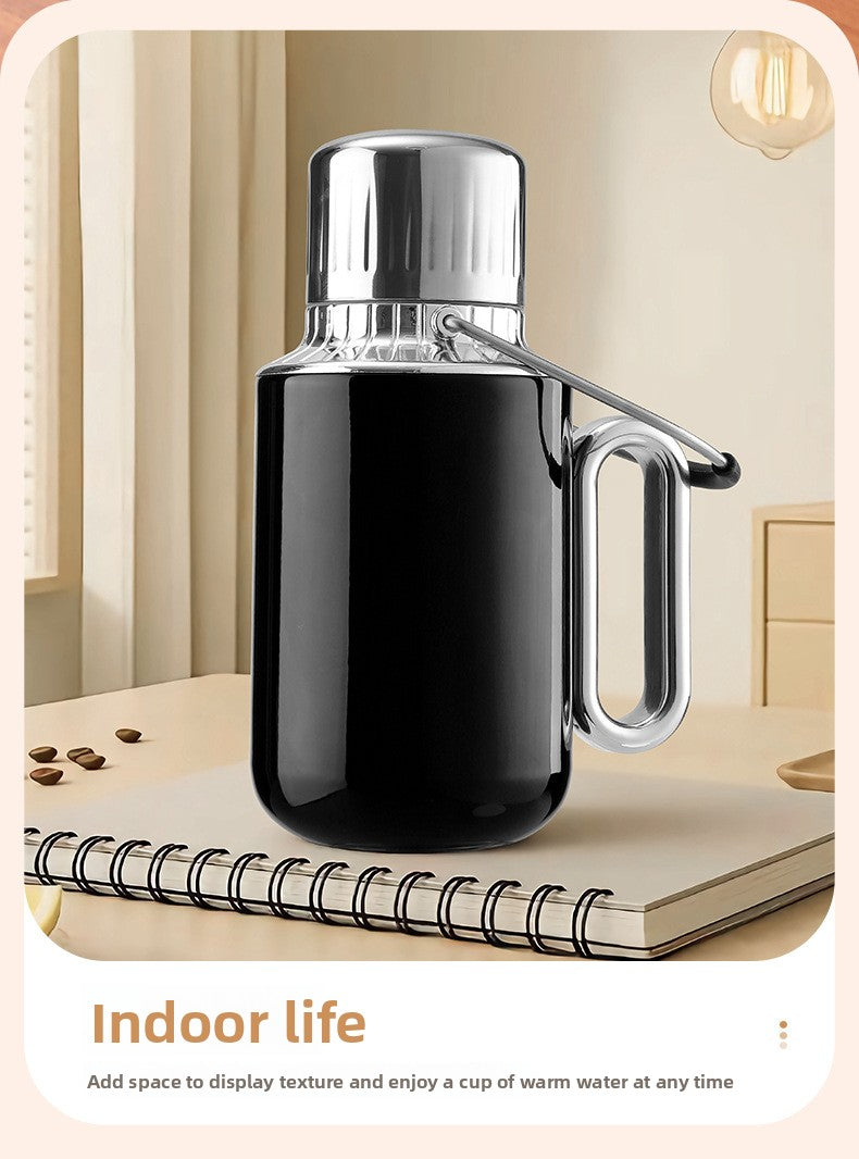 Large Capacity Insulated Tea Pot with Handle Portable Thermal Kettle