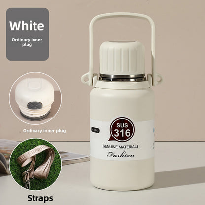 316 Stainless Steel Insulated Portable Temperature Display Handheld Kettle
