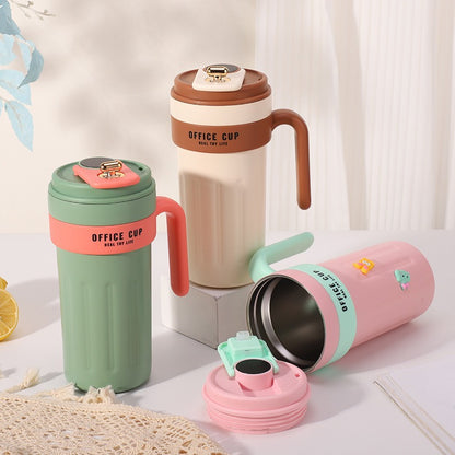Smart Temperature Display Handle Coffee Cup 316 Insulated Cup Portable Travel Car Cup