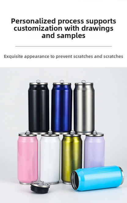 Can Vacuum Insulated Cup Simple Coke Straw Cup