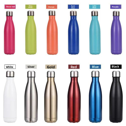 Coke Bottle Sports Water Bottle 304 Stainless Steel Bowling Cup