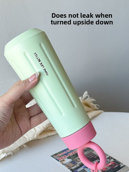 316 Stainless Steel Insulated Cup Creative Petal Portable Sports Handle Cup