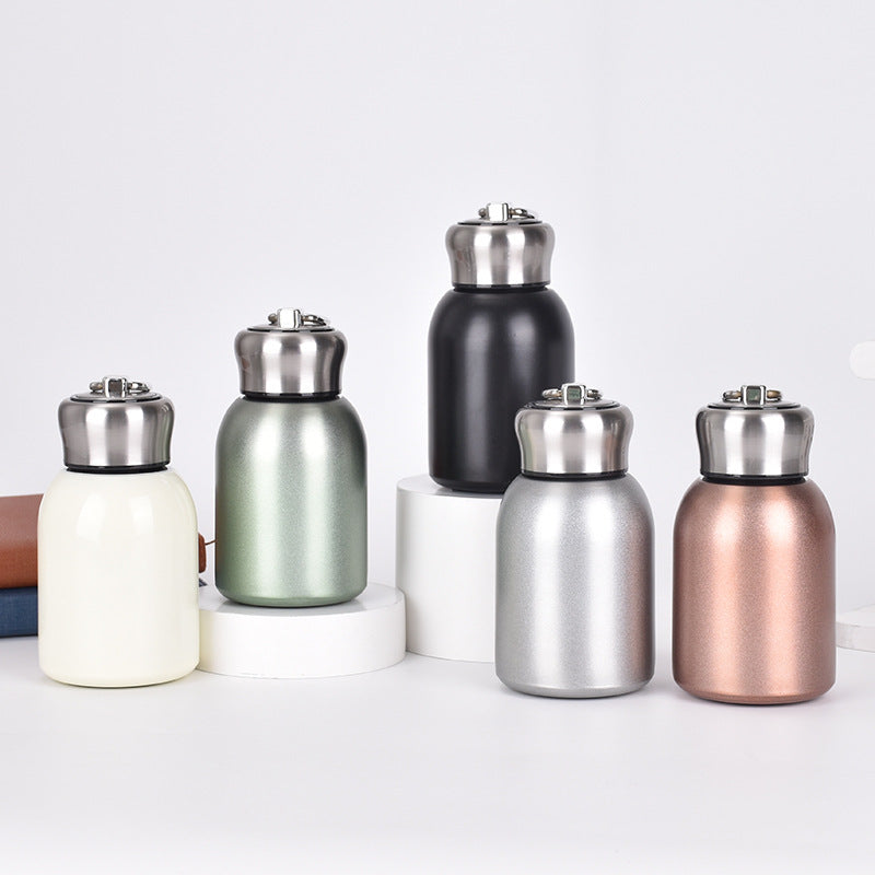 Mini 304 Stainless Steel Insulated Cup Outdoor Portable Ring Pocket Cup