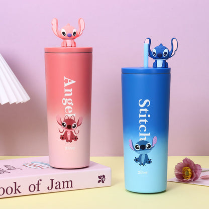 Gradient Color Double Drinking Cup 316 Stainless Steel Insulated Cup Portable
