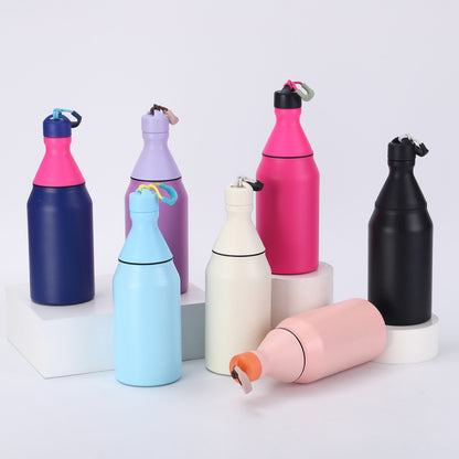 Fashion Small Mouth Bottle Simple Detachable 304 Stainless Steel Insulated Cup Portable with Strap