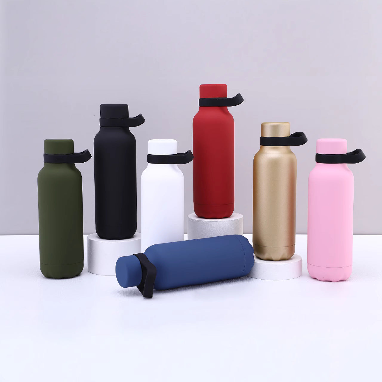 Outdoor Portable 304 Stainless Steel Sports Water Bottle Handheld