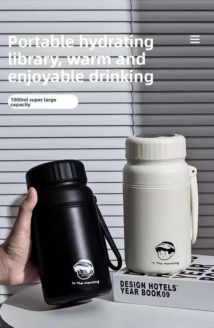 Simple 316 Stainless Steel Vacuum Insulated Cup with Portable Handle